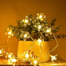 MoonlitDreams14LED 3M LED Silicone Flower String Light