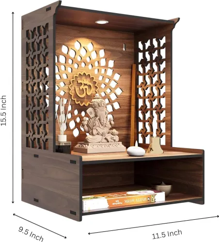Image of Moonlite Wall pack of 2 Acrylic Home Temple  (Height: 39.37, DIY(Do-It-Yourself))