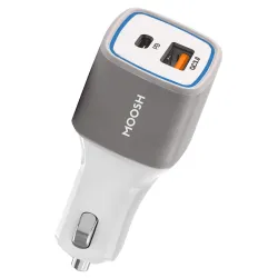 MOOSH Dual USB Type-C 18W Car Charger