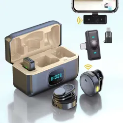 MOOZMOB Wireless Collar Microphone for Video Recording