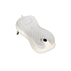 Moppets New Born Baby Silicone Bather/Bath Rack/Infant Bath seat for 0-6 Months Small (Grey)