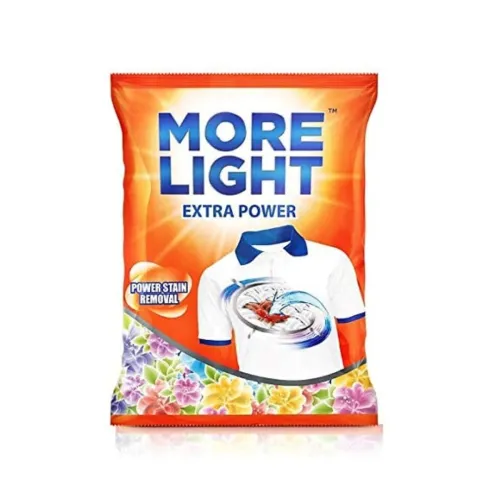 Image of More Light Extra Power Detergent Powder 4kg with Enzymatic Action Removes Tough Stain | Laundry Detergent Powder with Re