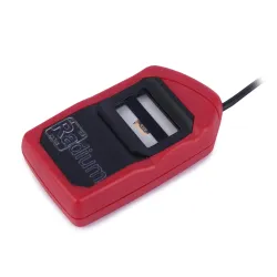 Morpho L1 MSO 1300 E3RD | Single Fingerprint Biometric Scanner, 1 Yr RD Registered UIDAI Approved | Red & Black | with Type C OTG | Radium Box | 100g