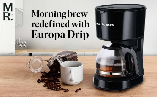 Image of Morphy Richards Europa 6 Cups Coffee Maker (Black)