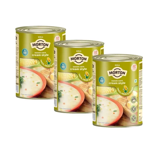 Image of Morton By Birla Sweet Corn With Creamy Style 450 Gm Pack of 3