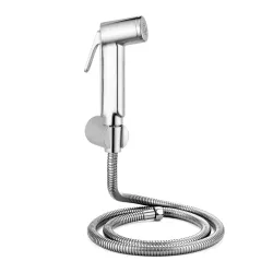 MOSAIK Health Faucet with 1M Flexible Hose and Wall Hook (White/Chrome)