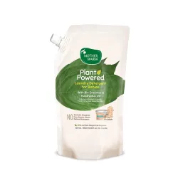 Mother Sparsh Baby Laundry Liquid Detergent (Powered by Plants) with Bio - Enzymes and Eucalyptus Oil, Refill Pack (500ml)