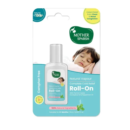 Image of Mother Sparsh Natural Vapour Relief Roll-On for Babies-15ml 