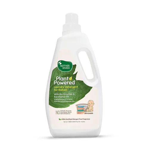 Image of Mother Sparsh Plant Powered Baby Laundry Liquid Detergent 1 Litre