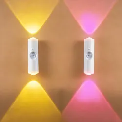 Motion Sensor Night Light LED Wall Lamp Dual Head