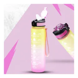 Attro Motivational leakproof BPA-free sports water bottle