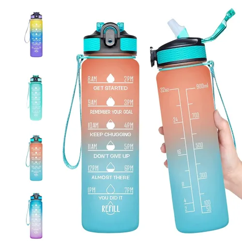 Image of Motivational Wter Bottle 1 litre Sipper Bottle For Adults