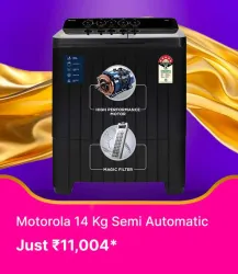 MOTOROLA 14 kg Washing Machine @ ₹11004 on Flipkart big Billion Days Sale