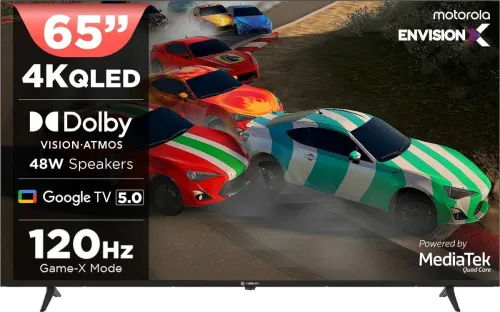 Image of MOTOROLA 165 cm (65 inch) QLED Ultra HD (4K) Smart Google TV 2025 Edition with 5.0 with 48 W speaker, 120Hz Game acceler