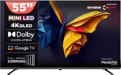 MOTOROLA 140 cm (55 inch) Ultra HD (4K) Mini LED Smart Google TV with Edition with Dolby Vision & Dolby Atmos (55UHDGMMW