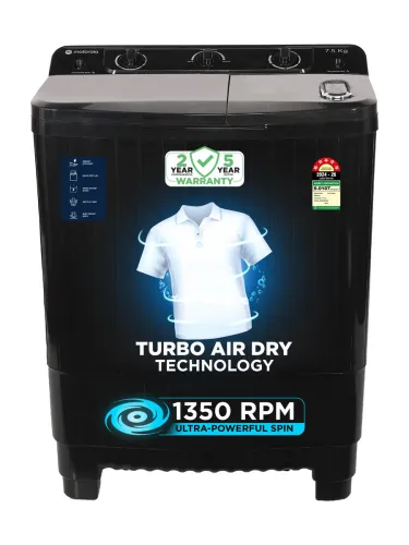 Image of MOTOROLA 7.5 kg with Turbo Air Dry and Magic Filter Semi Automatic Top Load