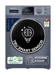 MOTOROLA 8 kg with Steam Wash and Tru Smart Sensor Fully Automatic Front Load