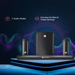 MOTOROLA AmphisoundX Vibe Dolby Digital 500 W Bluetooth Soundbar (Black, 5.1 Channel)