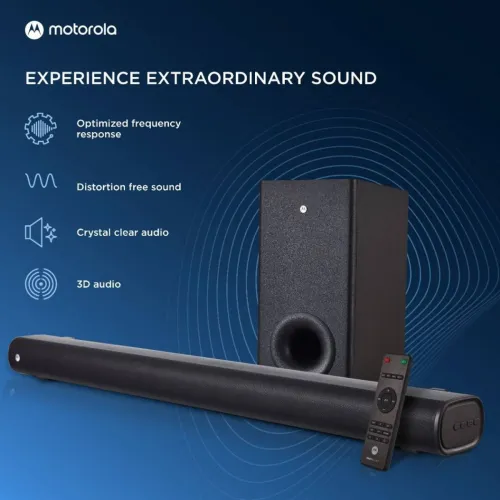 Image of MOTOROLA AmphisoundX with HDMI Arc 160 W Bluetooth Soundbar