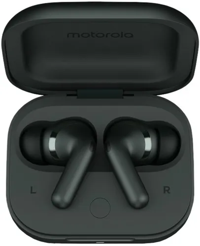 Image of MOTOROLA buds+ | Sound by Bose, Dual Dynamic Drivers, 48dB ANC, Dolby Head Tracking Bluetooth Headset (Forest Gray, True