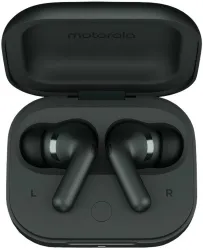 MOTOROLA buds+ | Sound by Bose, Dual Dynamic Drivers, 48dB ANC, Dolby Head Tracking Bluetooth Headset (Forest Gray, True