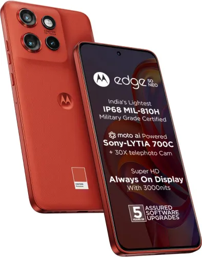 Image of Motorola Edge 50 Neo (PANTONE Poinciana, 256 GB)  (8 GB RAM)