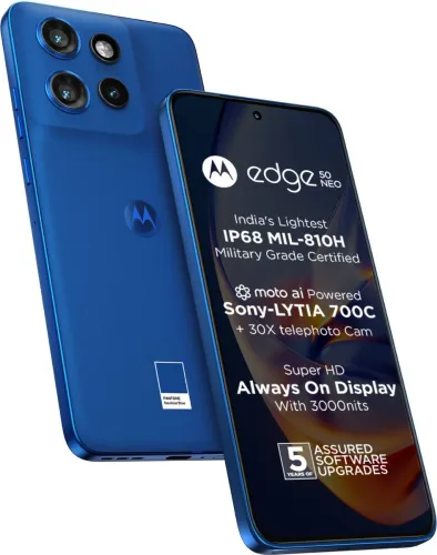 Image of Motorola Edge 50 Neo (PANTONE Nautical Blue, 256 GB) (8 GB RAM)