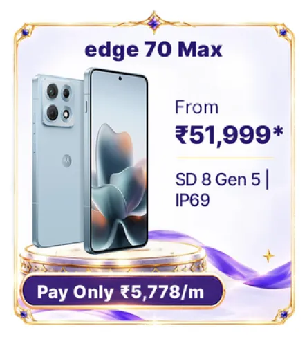 Image of MOTOROLA Edge 70 Max @ ₹51,999 on Flipkart’s Big Billion Days Sale 2026