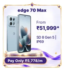 MOTOROLA Edge 70 Max @ ₹51,999 on Flipkart’s Big Billion Days Sale 2026