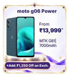 MOTOROLA g06 power @ ₹13,999 on Flipkart’s Big Billion Days Sale