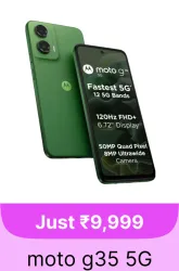 Motorola G35 5G starting @ ₹9999 on Flipkart GOAT Sale