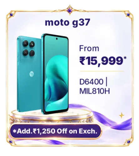 Image of MOTOROLA g37 @ ₹15,999 on Flipkart’s Big Billion Days Sale 2026