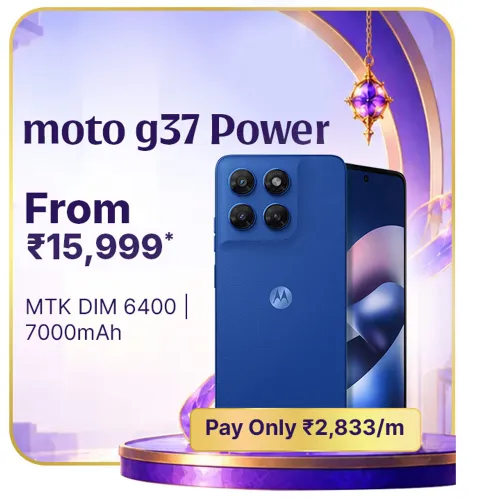 Image of MOTOROLA g37 power @ ₹15,999 on Flipkart Big Billion Days Sale