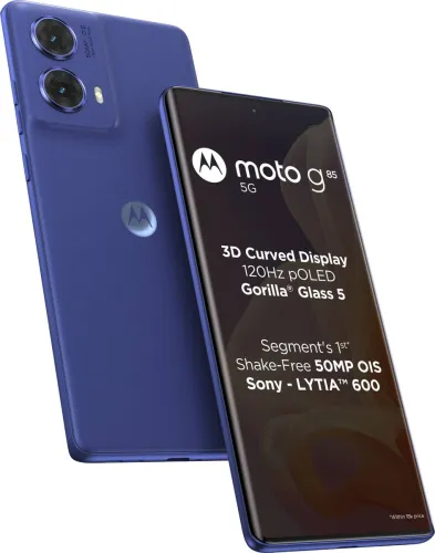 Image of Motorola G85 5G (Cobalt Blue, 128 GB) (8 GB RAM)