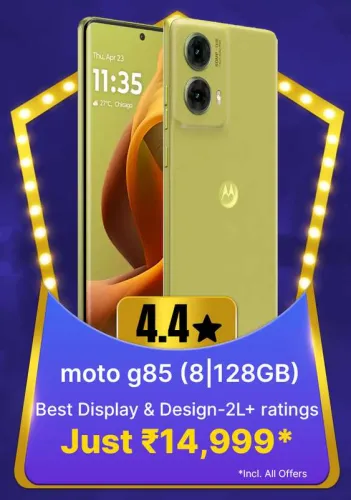Image of Motorola G85 5G @ ₹14999 on Flipkart big Billion Days Sale