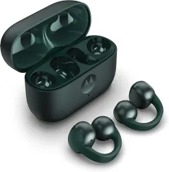 MOTOROLA Moto Loop | Sound by Bose |Lightweight & Comfortable| IP54 | Sweat proof Bluetooth Headset (Green, True Wireles