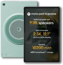 MOTOROLA pad 70 Groove 8 GB RAM 256 GB ROM 12.1 inch with Wi-Fi Only Gaming