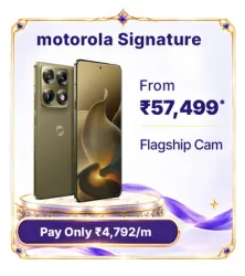 MOTOROLA Signature @ ₹57,499 on Flipkart’s Big Billion Days Sale 2026