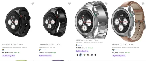 Image of Motorola Smart Watches upto 61% Discount