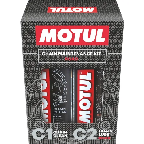 Image of Motul Combo of C2 Chain Lube (150 ml) and C1 Chain Clean for All Bikes (150 ml) (LBCH001)