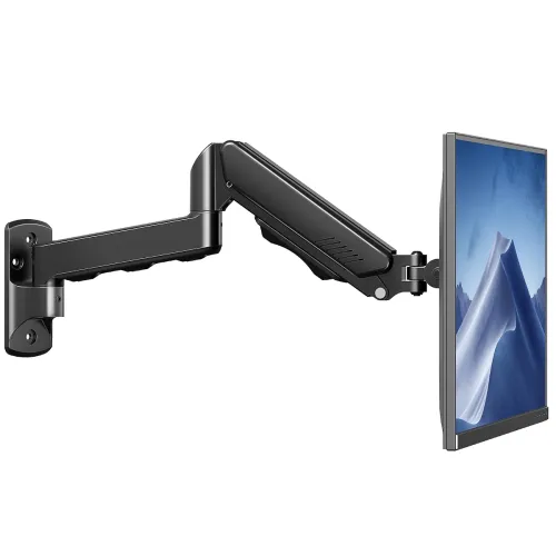 Image of MOUNTUP Single Monitor Wall Mount for Max 32 Inch Computer Screen, Fully Adjustable Monitor Arm, Wall Mount Monitors Hol