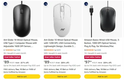 Image of Mouse at upto 80% Discount