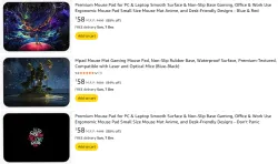 Mouse pad starting @ ₹58