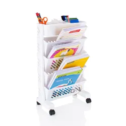 Movable Book Shelf 4-Layer