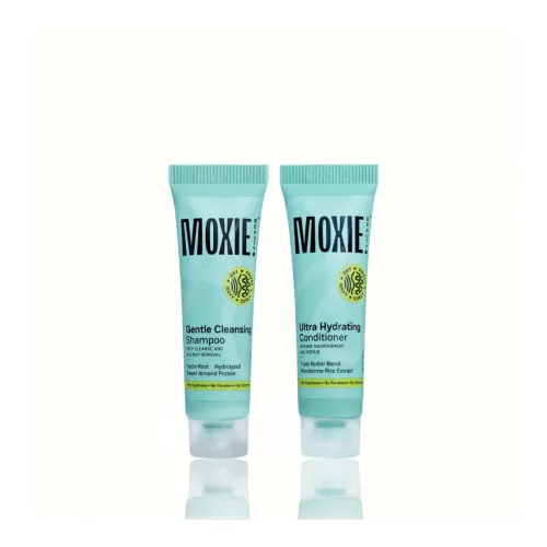 Image of Moxie Beauty Rinse & Shine Shampoo and Conditioner Combo | 2 x 10ml