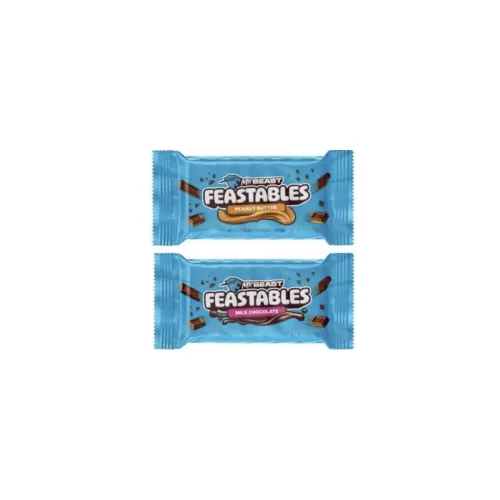 Image of Mr.Beast Combo Pack (Milk Chocolate |And | Peanut Butter) Creamy Smoothness Delicious Texture Bar Each 35g (Pack Of 2)
