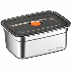 MR.JV Stainless Steel Food Storage Container with Airtight Lid (1500ml)