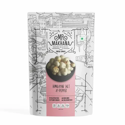 Image of Mr. Makhana Roasted Makhana and Foxnuts | Healthy Snacks | Gluten Free | MSG Free | Antioxidant | Rich Calcium | Zero Tr