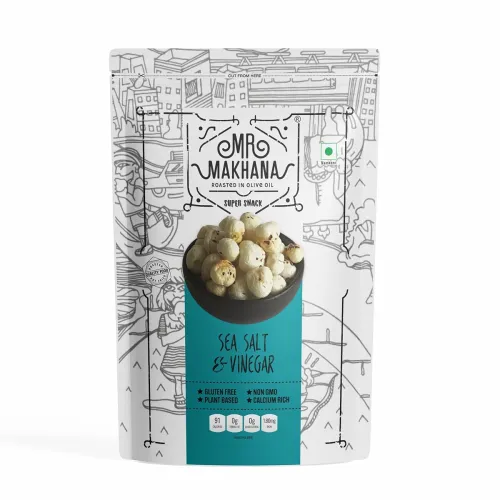 Image of Mr. Makhana Roasted Makhana and Foxnuts | Healthy Snacks | Gluten Free | MSG Free | Antioxidant | Rich Calcium | Zero Tr