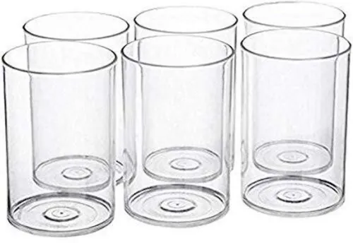 Image of MR Unbreakable Polycarbonate Water Glass Set (300ml, set of 6)